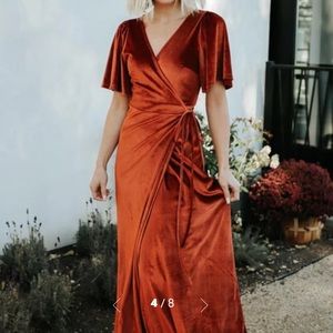 Baltic Born Rust Wrap Dress